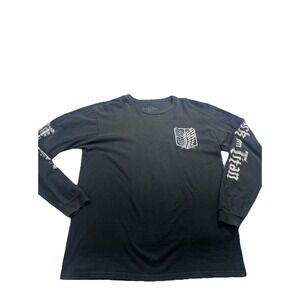 Attack On Titán Shirt Large Black Season 1  Pull Over